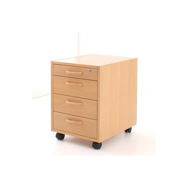 CONSET RULLEKABINET 4 SKUFFER BG